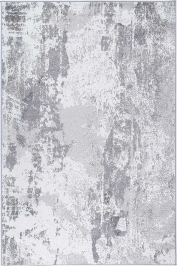 Ermina Elvenes Abstract Light Grey Rug
