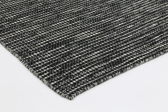 Scandi Black & White Reversible Wool Rug