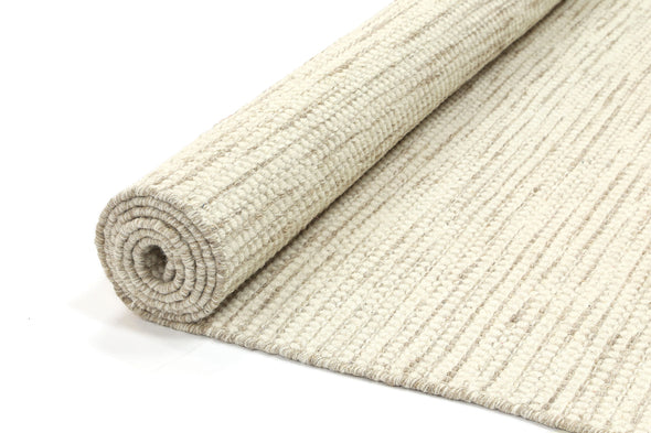 Scandi Beige Reversible Wool Rug