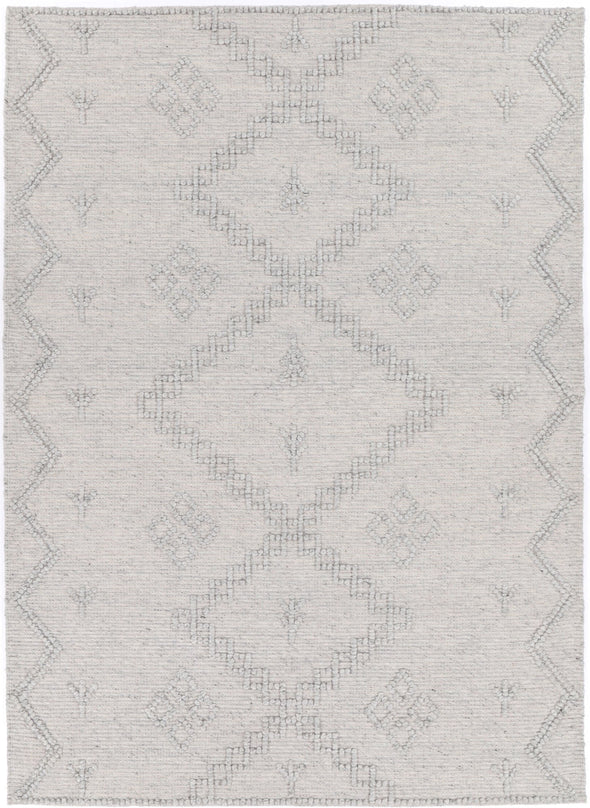 Kochi Kate Geometric Grey Wool Rug