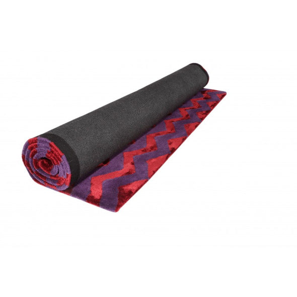 Artisan - Opulence Chevron Rug Red Purple
