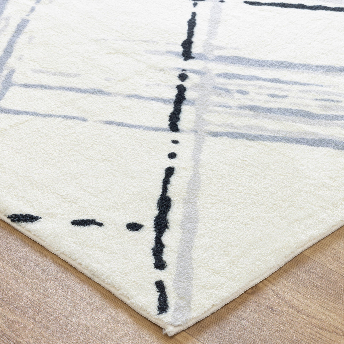 Cloud Modern Neutral Geo in Blue Rug – RugsDirect