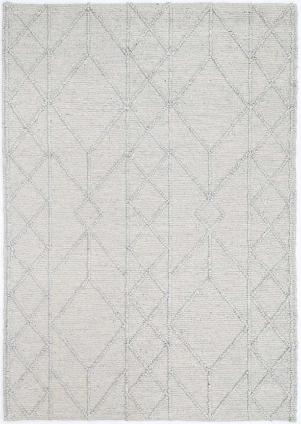 Himalaya Interweave Tribal Grey Wool Rug