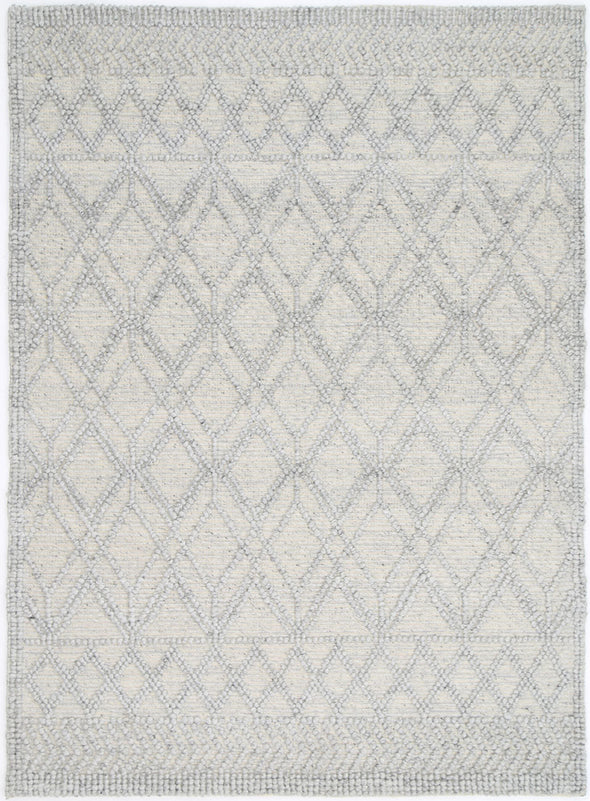 Himalaya Cobblestone Tribal Grey Wool Rug