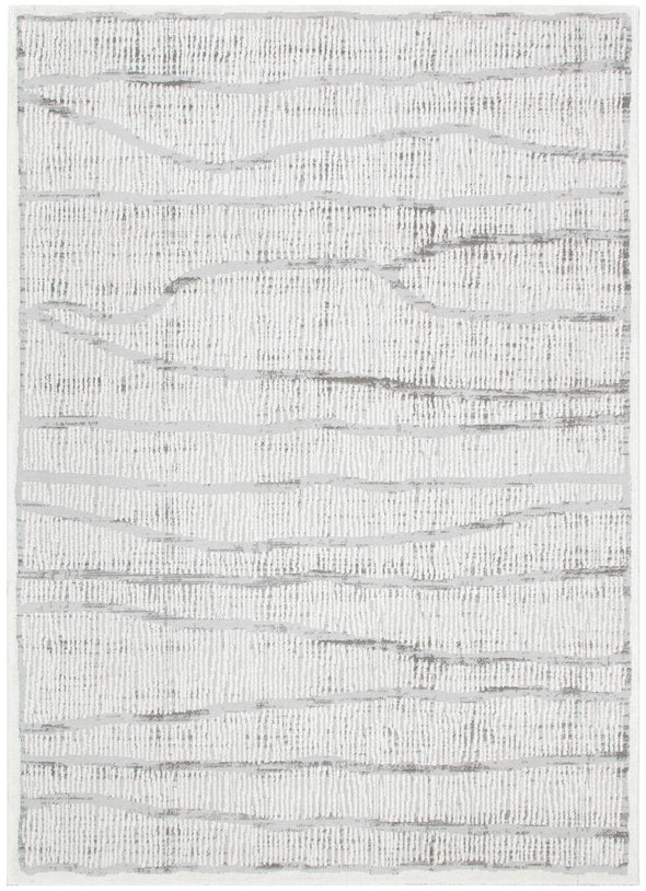 Sierra Abstract Silver Lines Rug