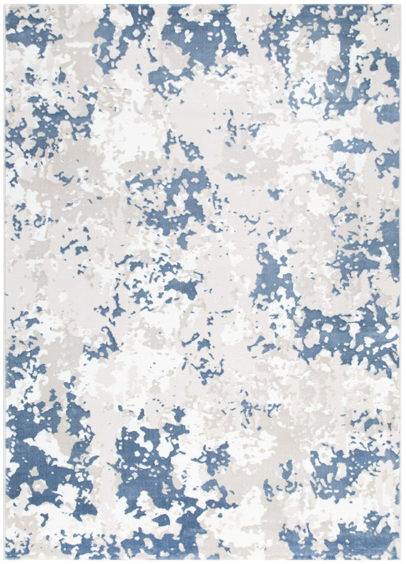 Amalfi Abstract Splash Blue Multi Rug