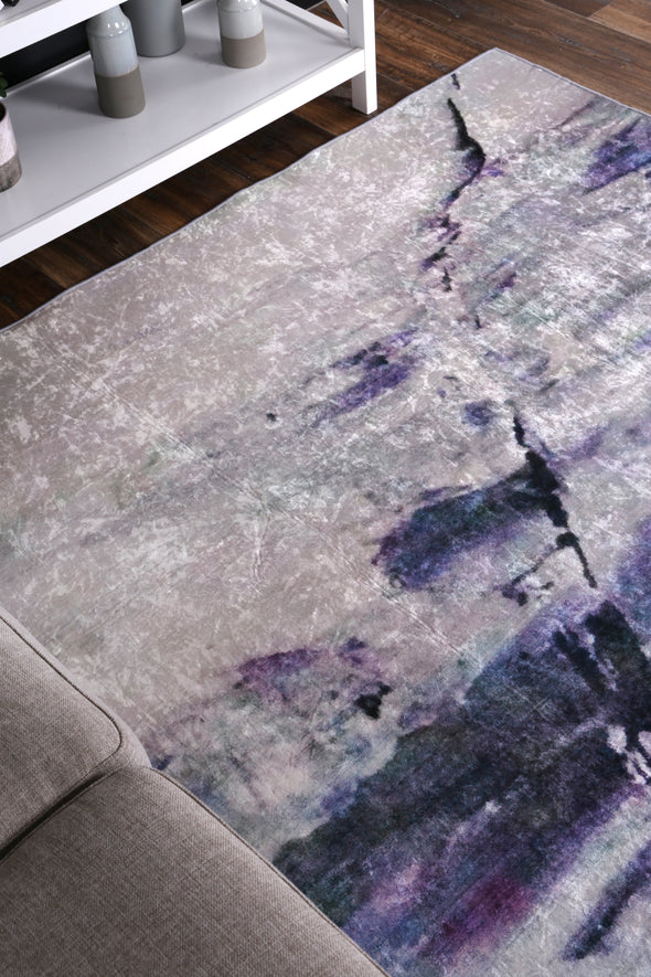 Angelic Multi Watercolour Pastel Non-Slip Rug