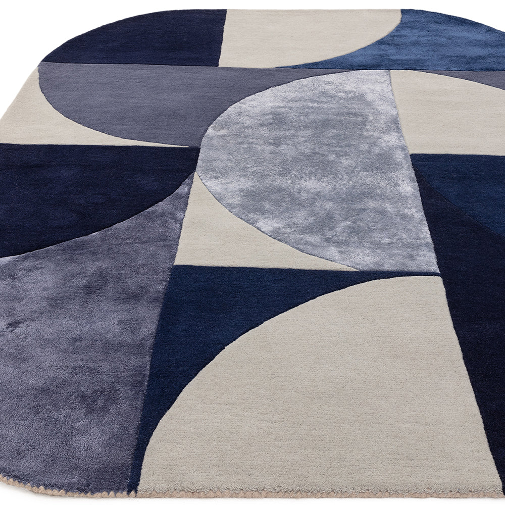 Asiatic Oval Indigo Rug – RugsDirect