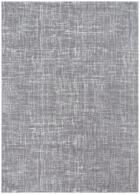 Atina Distressed Geo Lines Grey Rug
