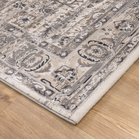 Atina Distressed Transitional Beige Grey Rug