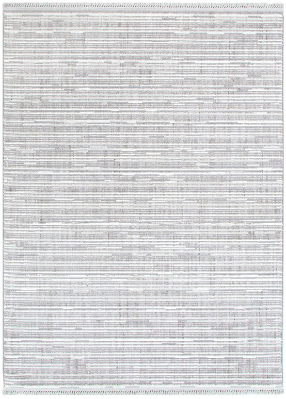 Berno Silver Ivory Loop Lines Rug