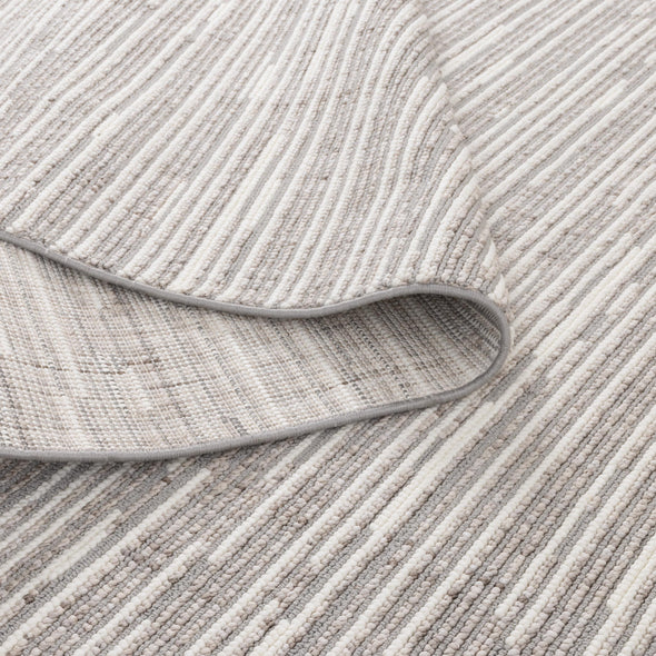 Berno Silver Ivory Loop Lines Rug