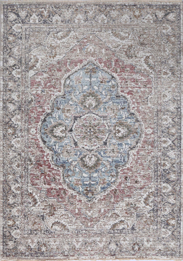 Edgar Arlington Medallion Transitional Rose Rug