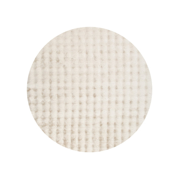 Purity Washable in Beige Round Rug