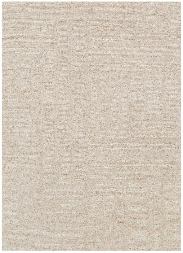 Seren Beige Modern Wool Rug