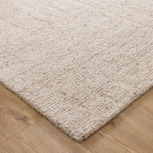 Seren Beige Modern Wool Rug