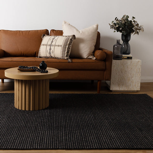 Natura Wool in Black Rug