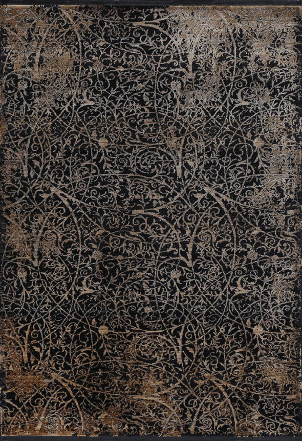 Brooklyn Intricate Floral Gold Rug