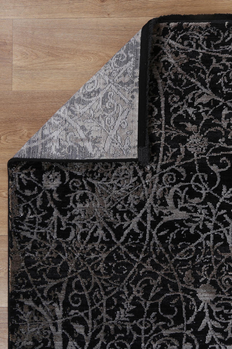 Brooklyn Intricate Floral Pewter Rug – RugsDirect