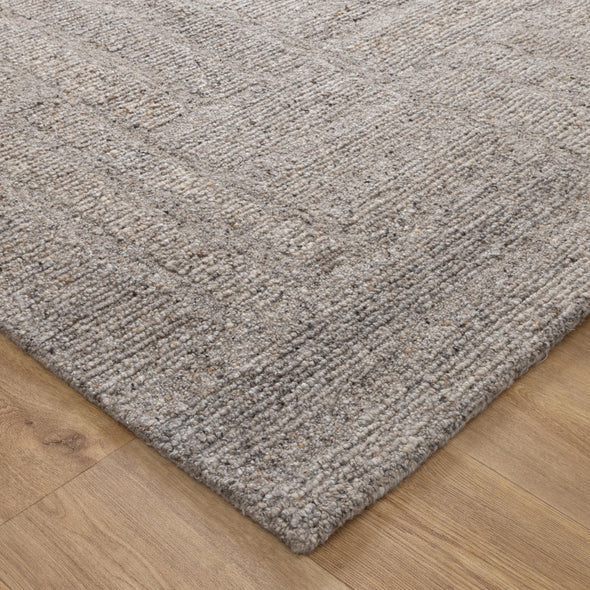 Seren Brown Grey Modern Wool Rug