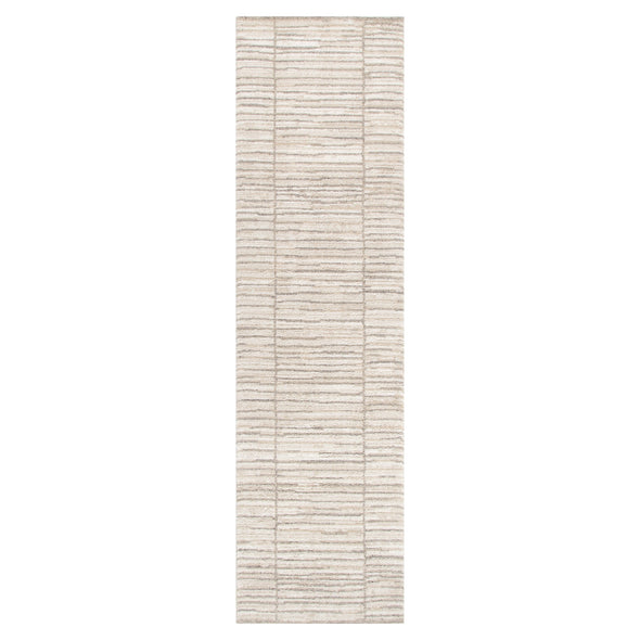 Clara Distressed Thick Lines Beige Grey Rug