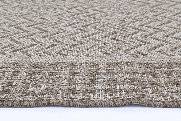 Capri Weiss Natural Boarder Rug