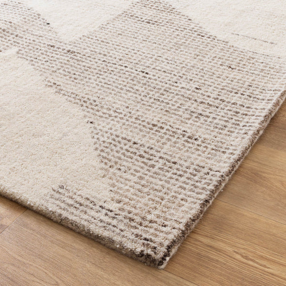 Cassian Flecks Beige Wool Rug