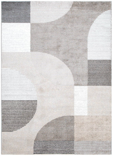 Dorado Grey Beige Arches Rug