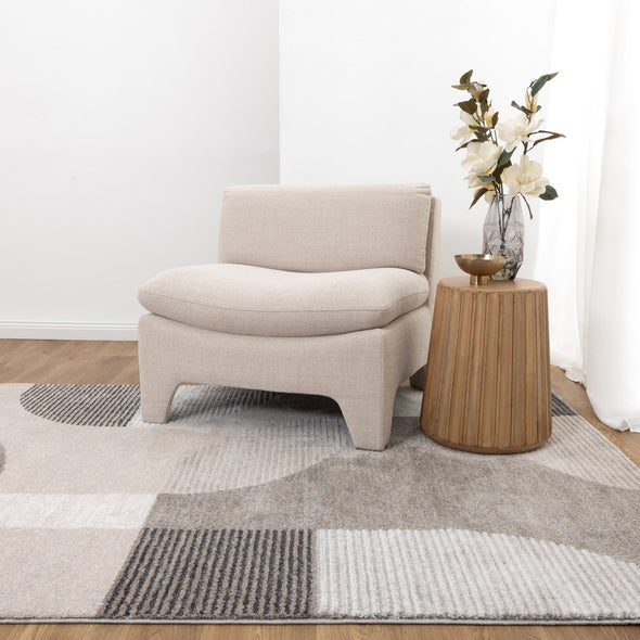 Dorado Grey Beige Arches Rug