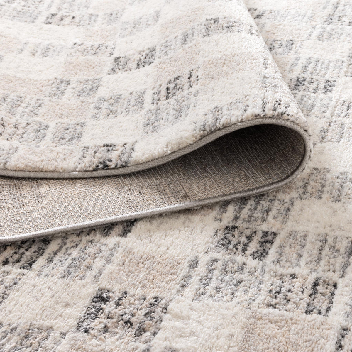 Buy Dorado Grey Beige Checkered Rug Online in Australia | Rugs Direct ...