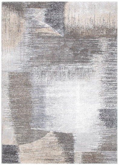 Dorado Grey Beige Faded Abstract Rug