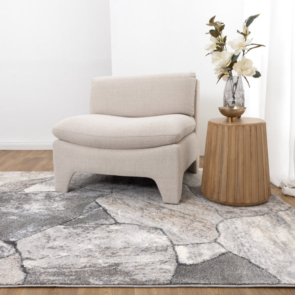 Dorado Grey Beige Sandstone Rug