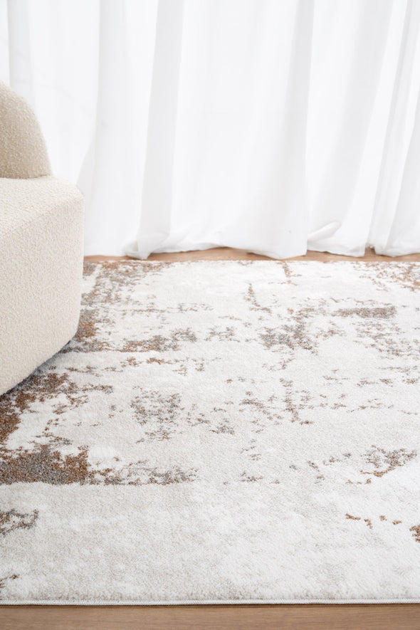 Grace Bare Elegance in Brown Rug