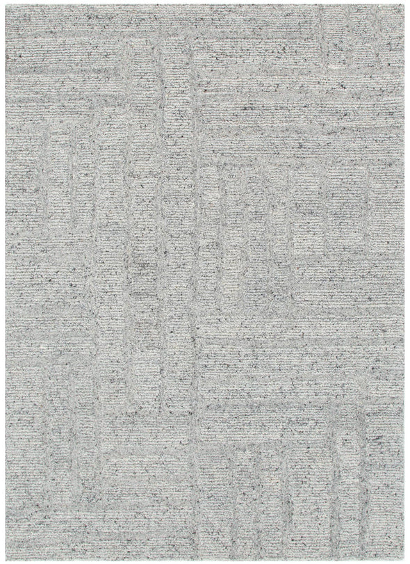Seren Grey Modern Wool Rug