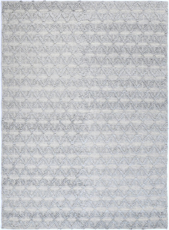 Himalaya Mosaic Tribal Grey Wool Rug