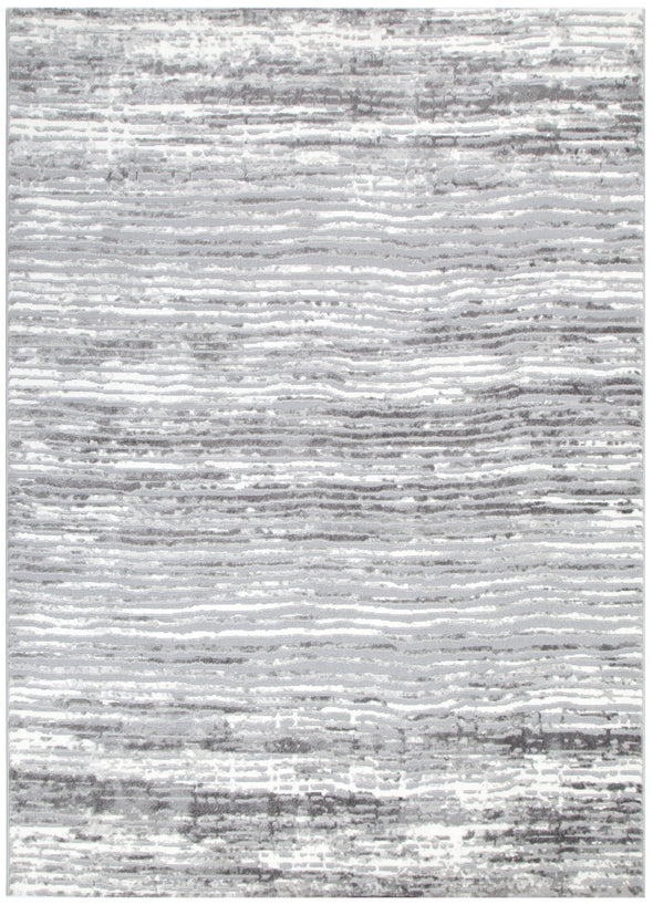 Jade Distressed Lines Grey Rug