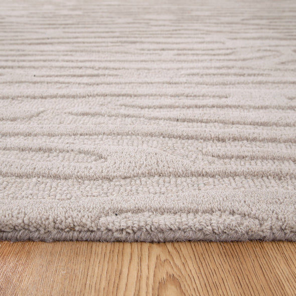 Les Nomades Sandstorm in Beige Wool Rug