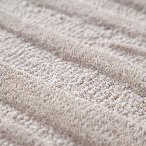 Les Nomades Sandstorm in Beige Wool Rug