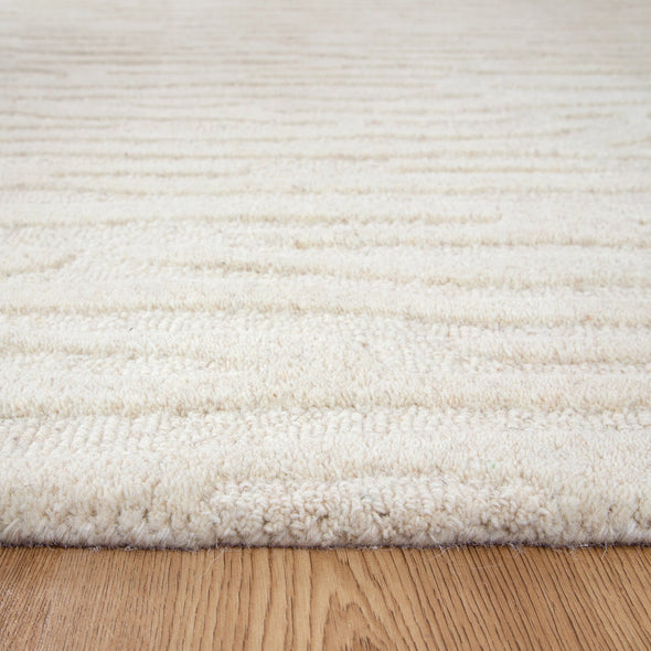 Les Nomades Sandstorm in Cream Wool Rug