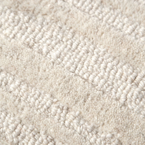 Les Nomades Sandstorm in Cream Wool Rug