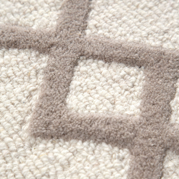 Les Nomades Senso in Beige Wool Rug