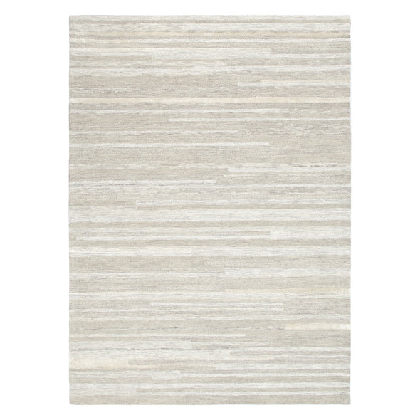 Les Nomades Linear in Beige Wool Rug