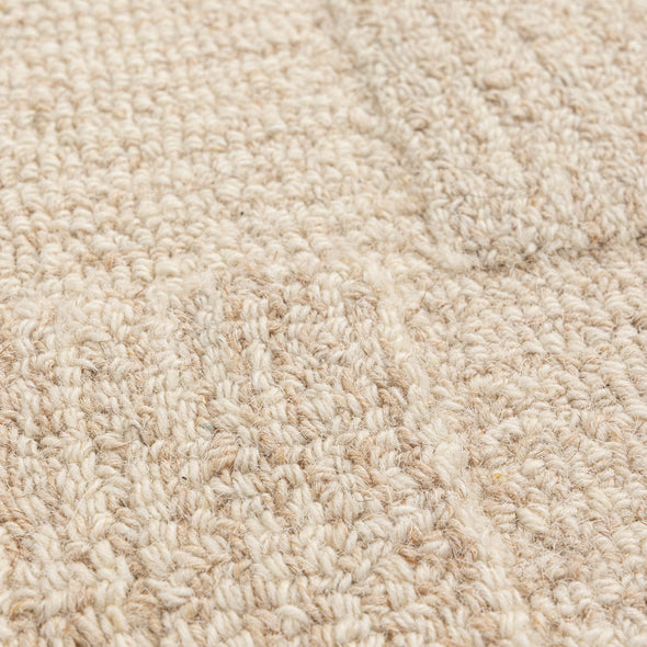 Les Nomades Checkered Cream Wool Rug - LES23