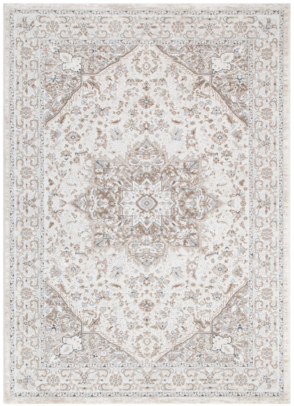 Maya Medallion Cream and Beige Rug