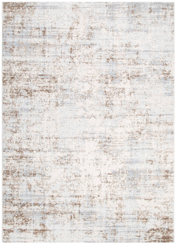 Maya Abstract Distressed Cream and Beige Rug