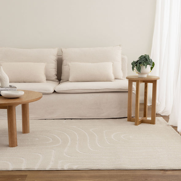 Mila Arch Lines Cream Rug - MIL7