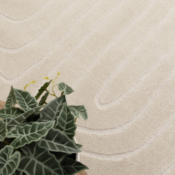 Mila Arch Lines Cream Rug - MIL7