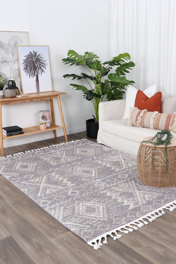 Boho Moroccan Ash Rug