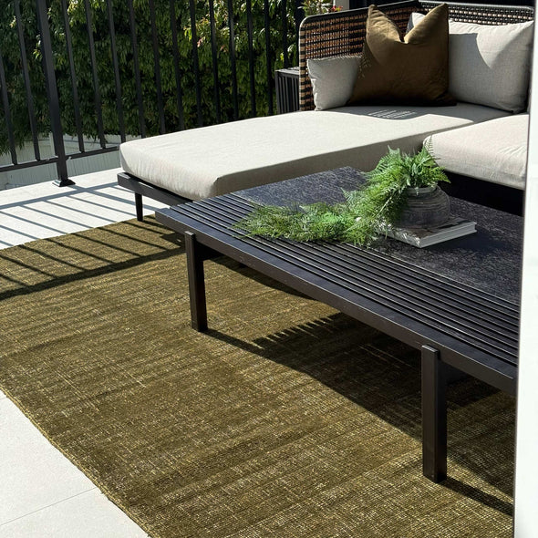 Harbour Olive Green Indoor Outdoor Rug