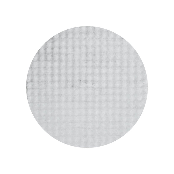 Purity Washable in Silver Round Rug